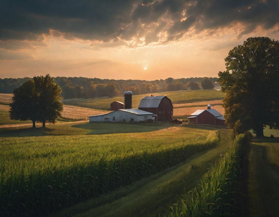 Ohio Amish Country at Magic Hour