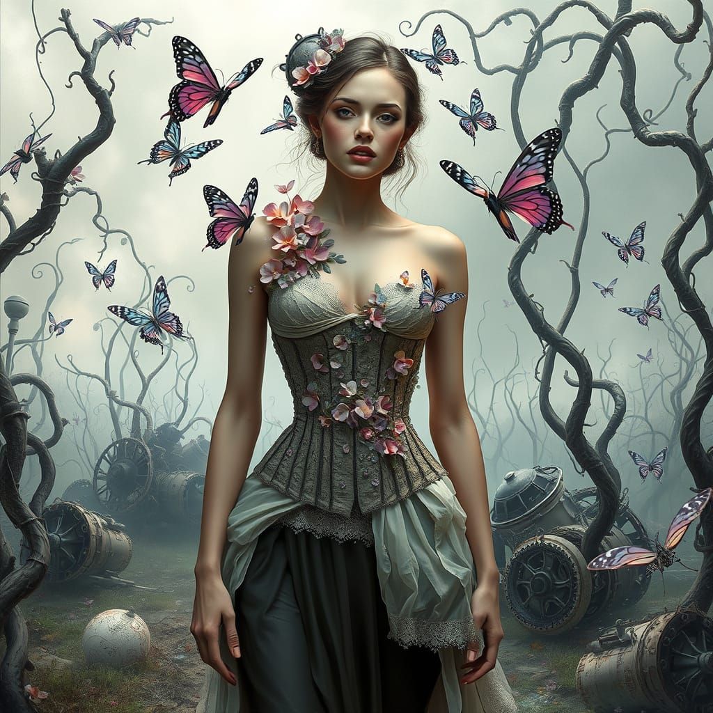 Rebel Goddess of Industrial Bloom