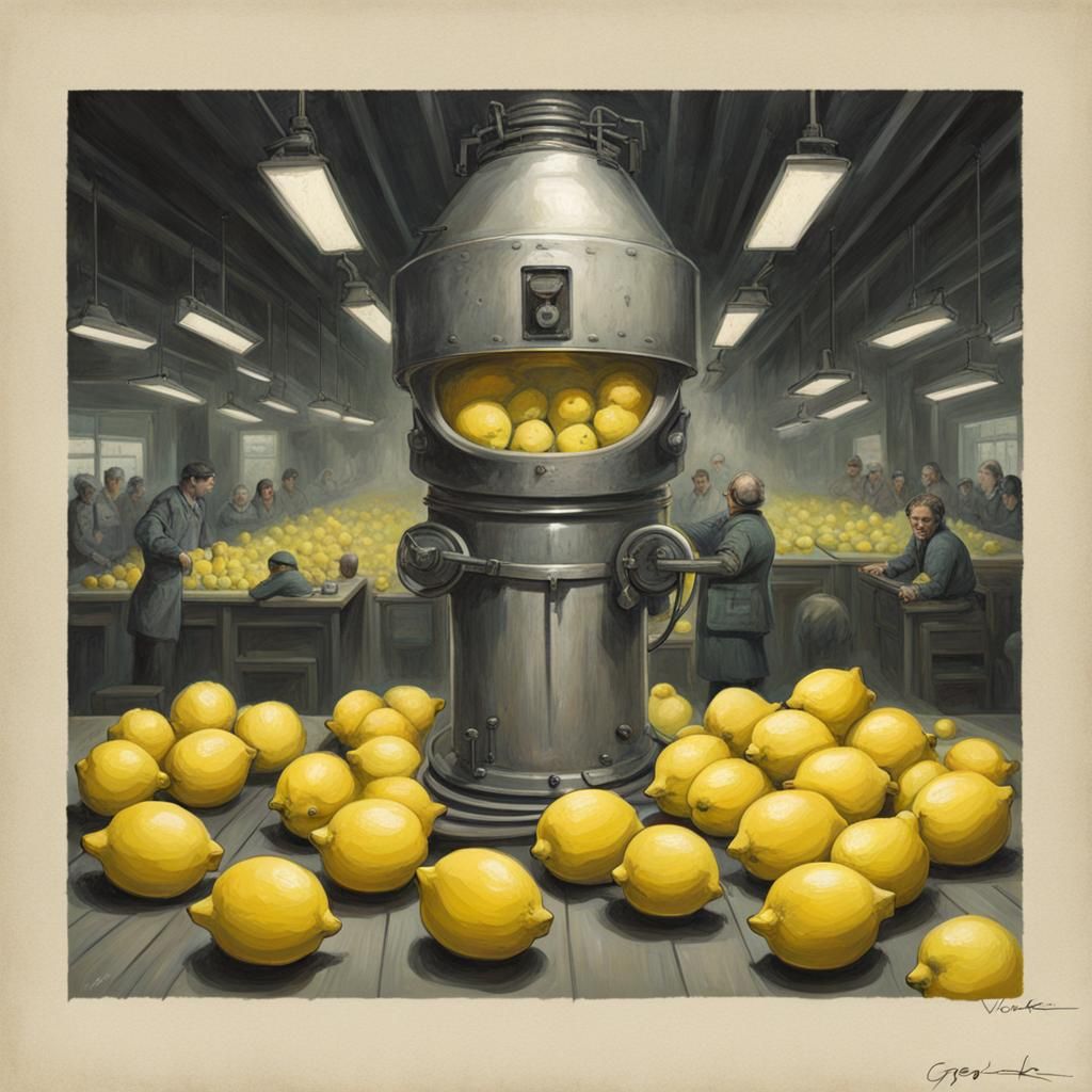 Lemon Head People Vote for Juicer, Sinister Style