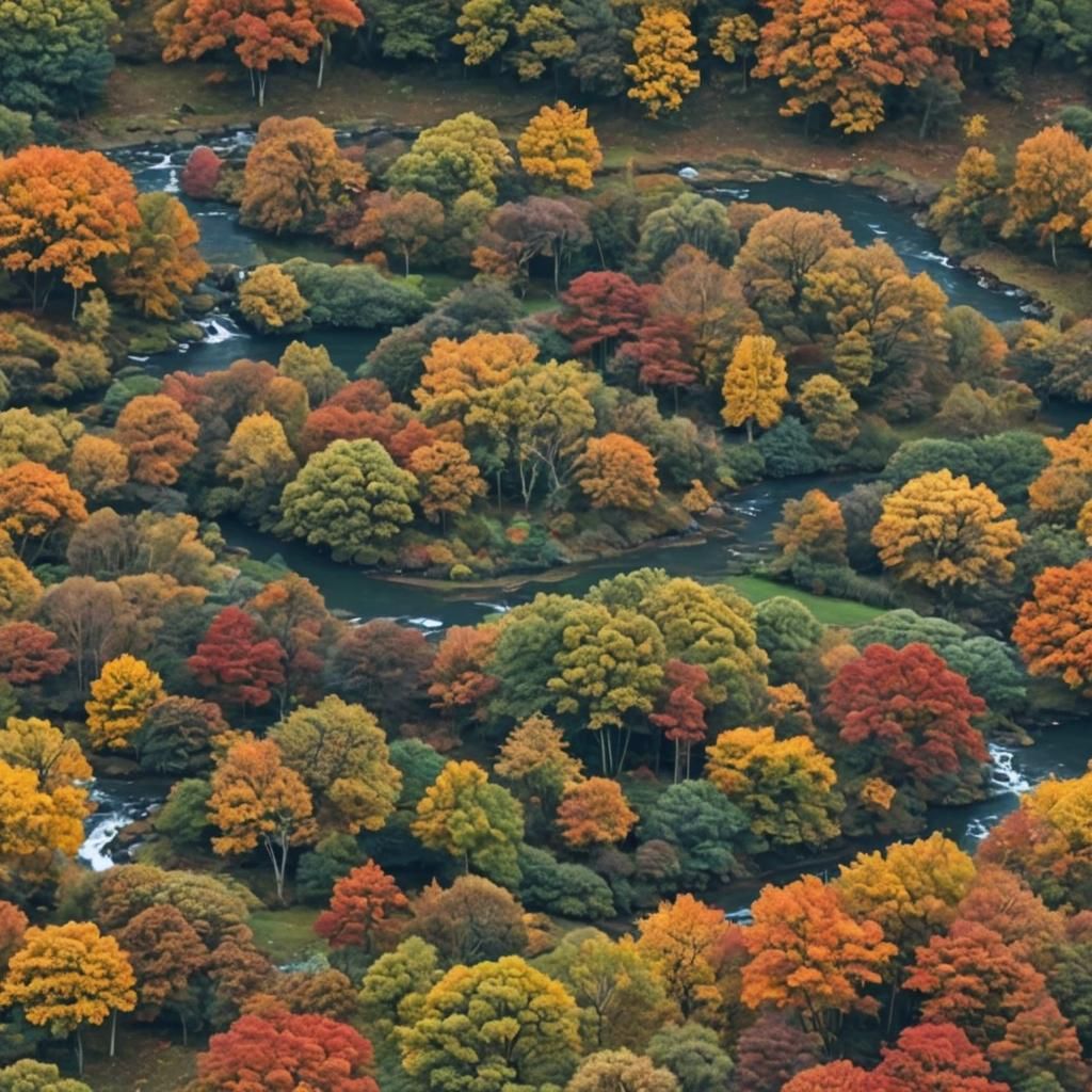 Beautiful and Unique Autumn Landscape