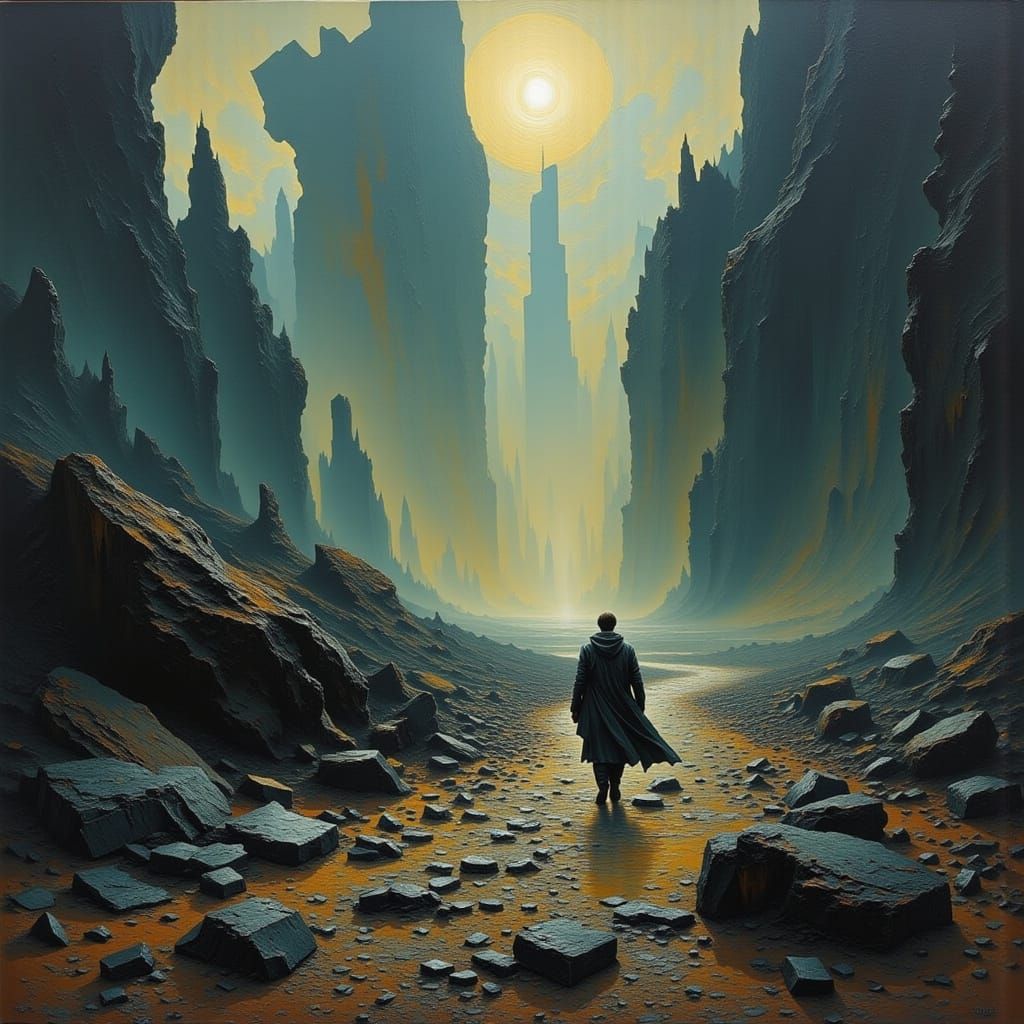 Man Walks Through Desolate Leviathan Landscape