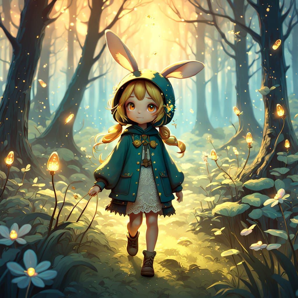 Whimsical Aunt Embarks on Enchanted Forest Adventure