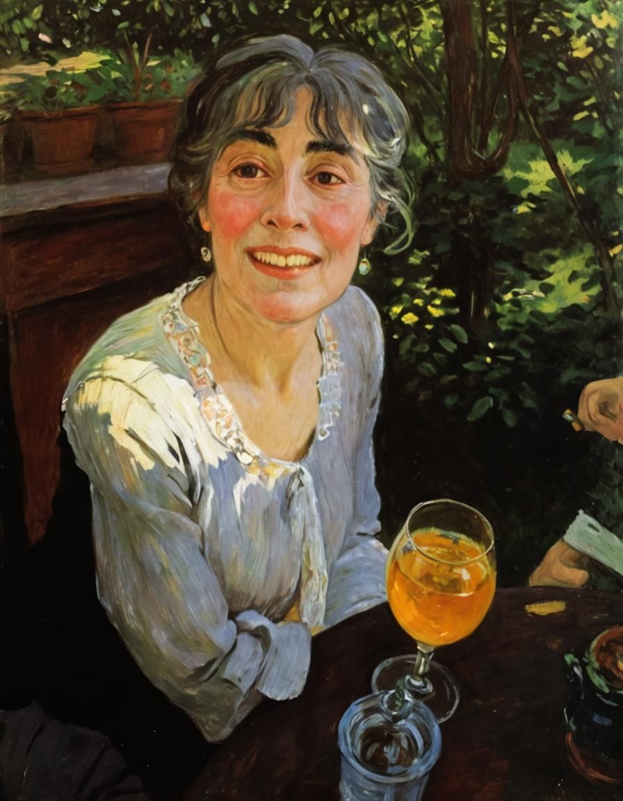 Impressionistic Scene: A Moment of Peace