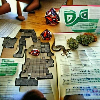 Dungeons and Dragons Battle Scene