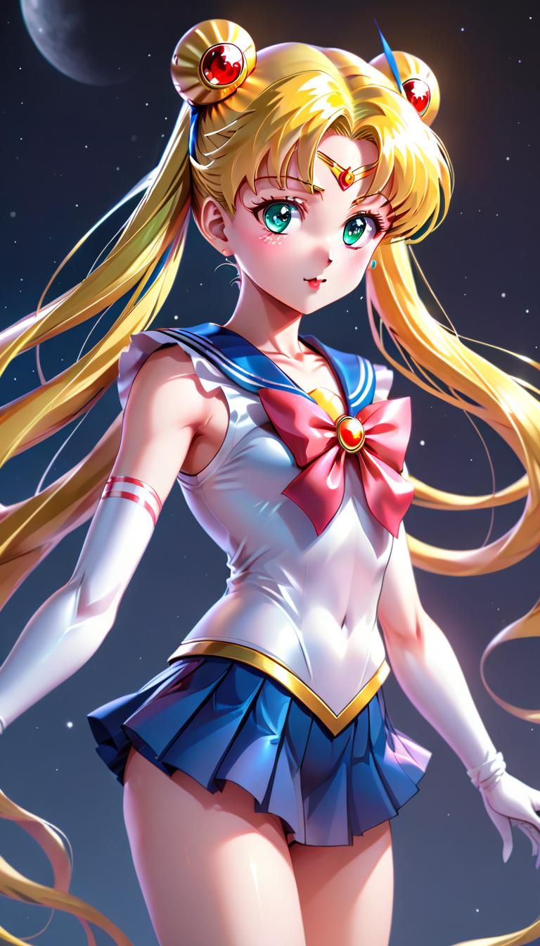 Sailor Moon in Iconic Pose: Anime UHD