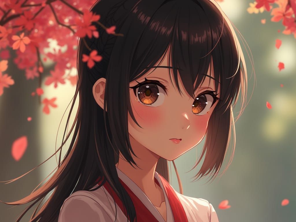 Anime Girl with Psychic Powers in 2D Style