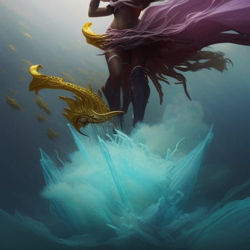 Ocean Queen: Dark Fantasy Concept Art