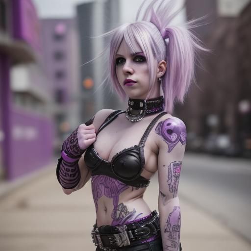 Punk Rock Ork Portrait in Professional Photography Style