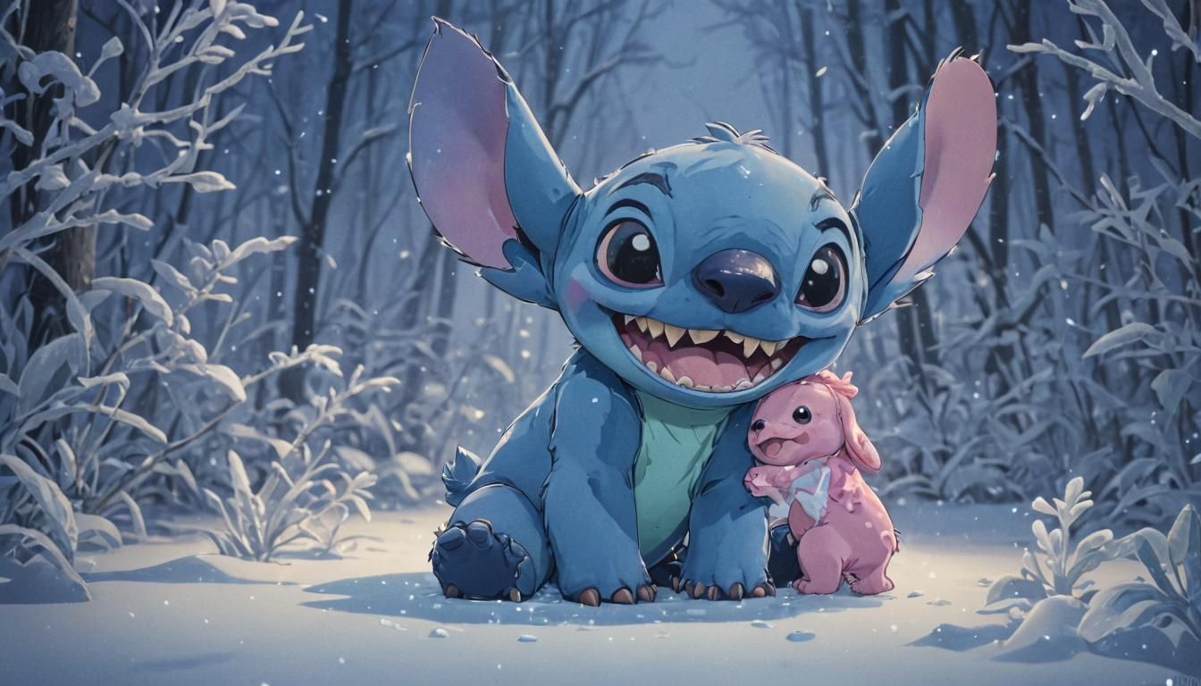 Vivid Cel-Shaded Cartoon of Childhood Memories