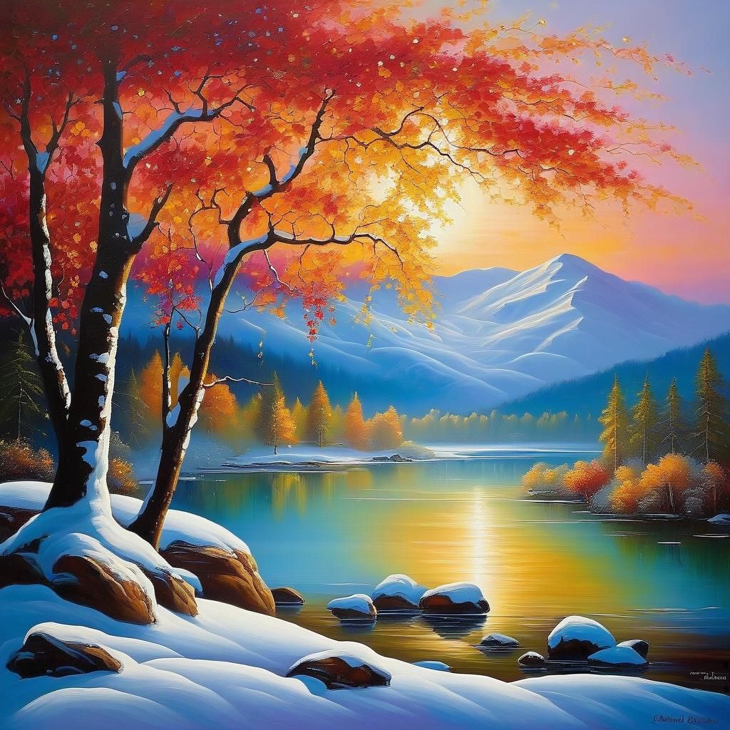 Vibrant Painting Evokes Delight with Nuanced Details