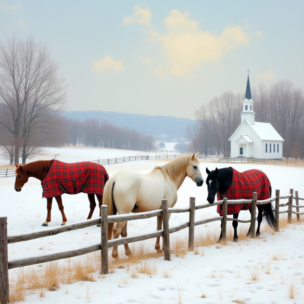 Winter Wonderland Horse Farm in Lusby, Maryland