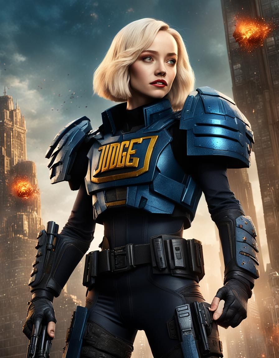 Judge Anderson in Mega City One Concept Art