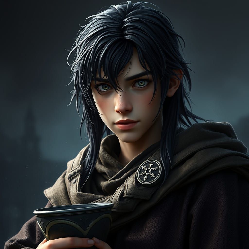 Medieval Fantasy Portrait in Deep Color