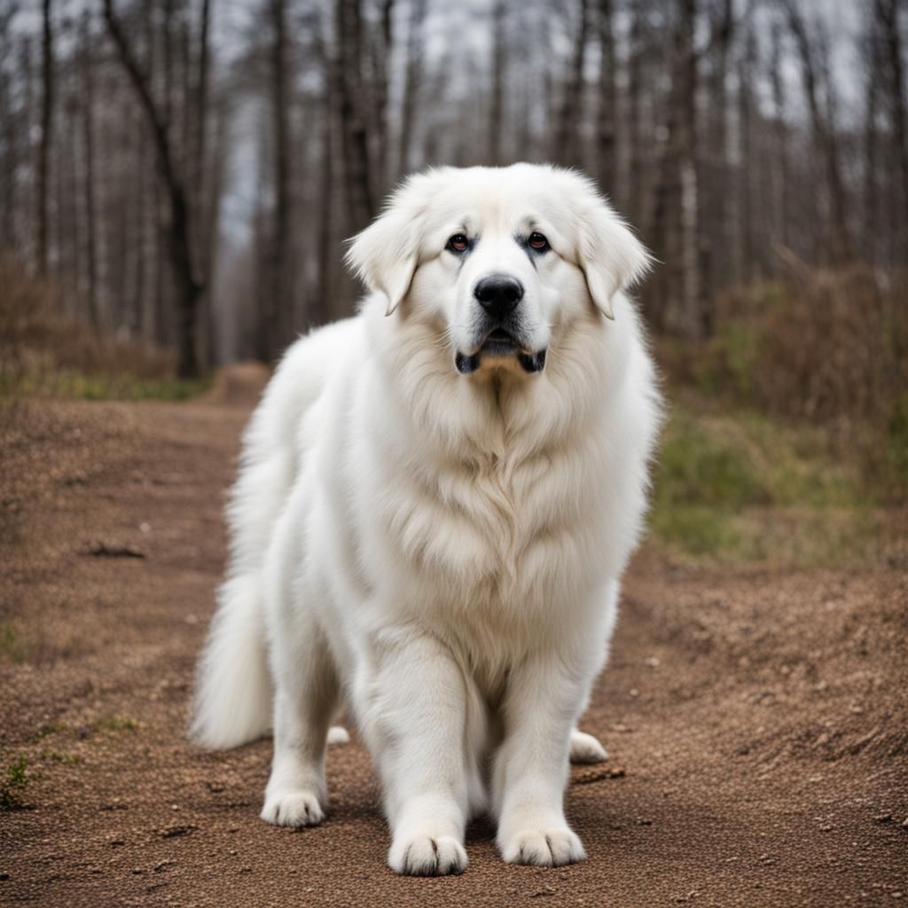 Majestic Great Pyrenees Portrait