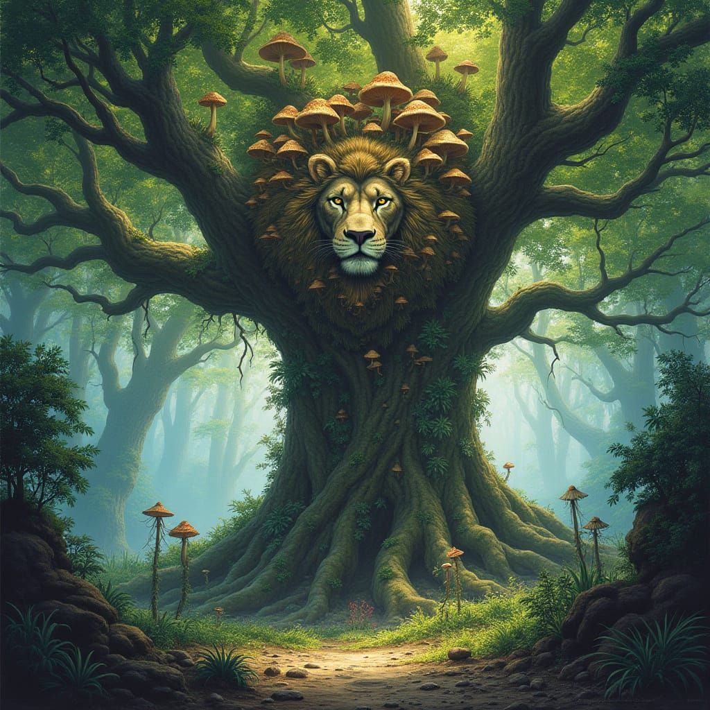 Treant Guardian of Hidden Grove, in Fantasy Style