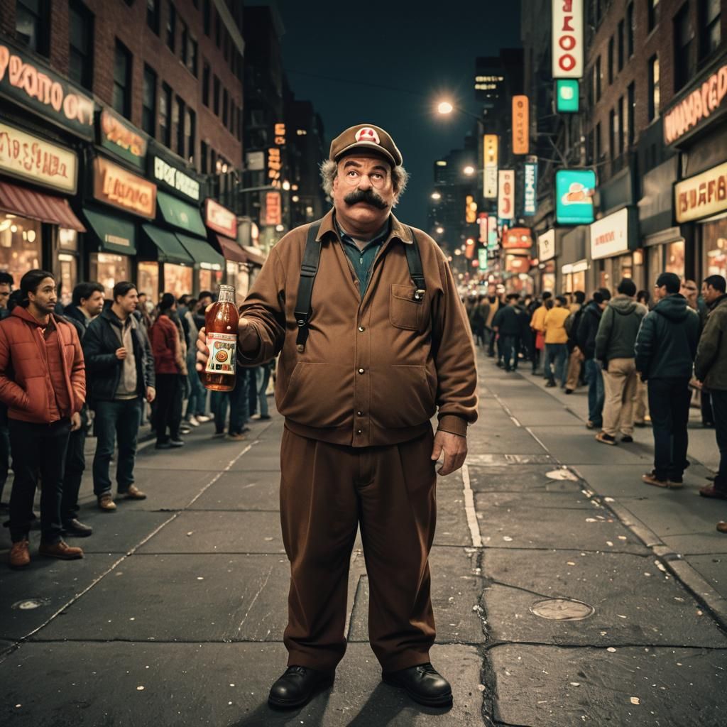 Super Mario Cosplay in New York City, Anime Style