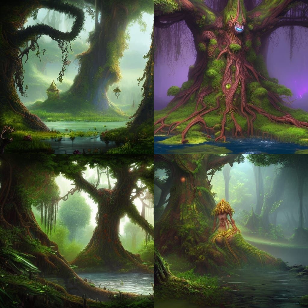 Mangrove Treant Fantasy Concept Art