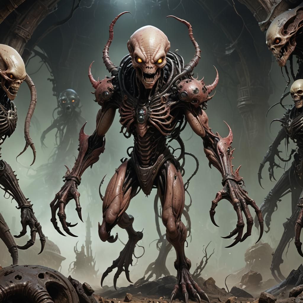 Realistic Alien Creature in Necromunda