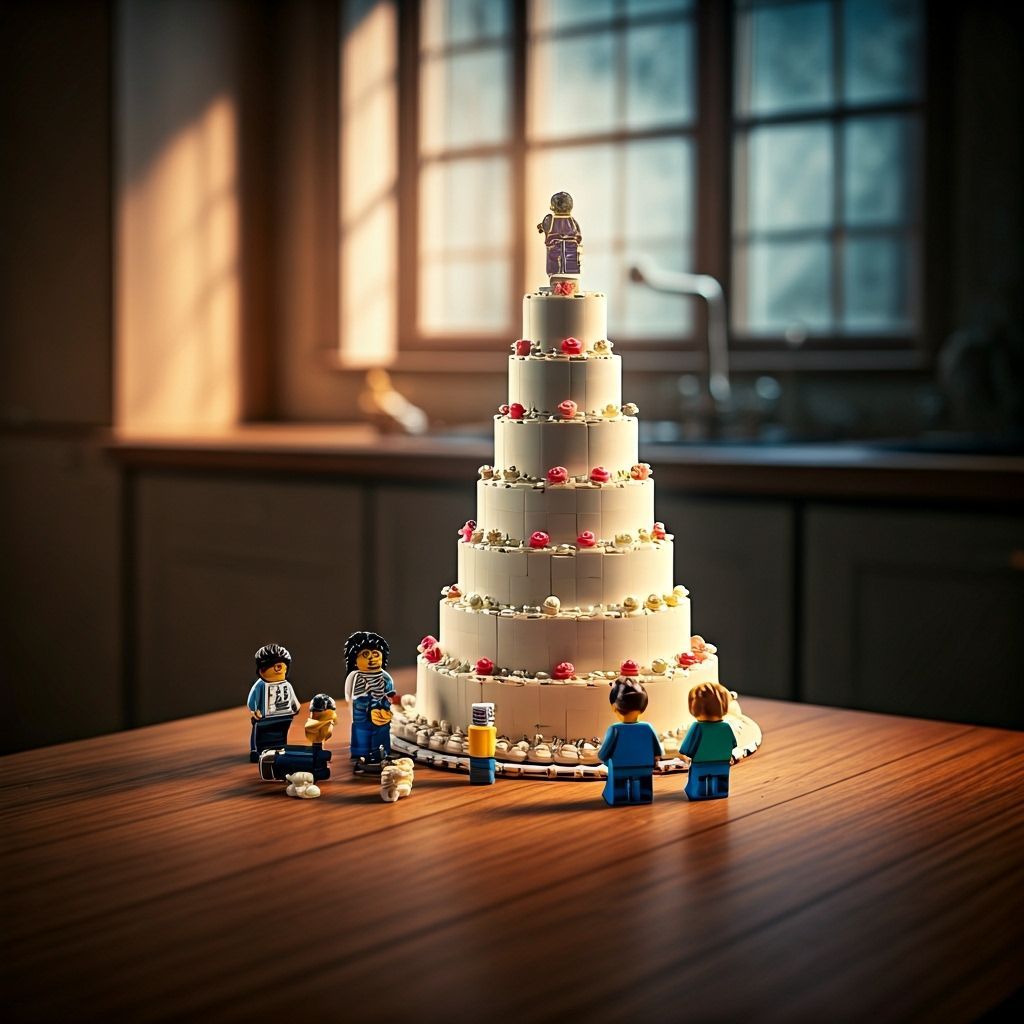 Lego wedding cake