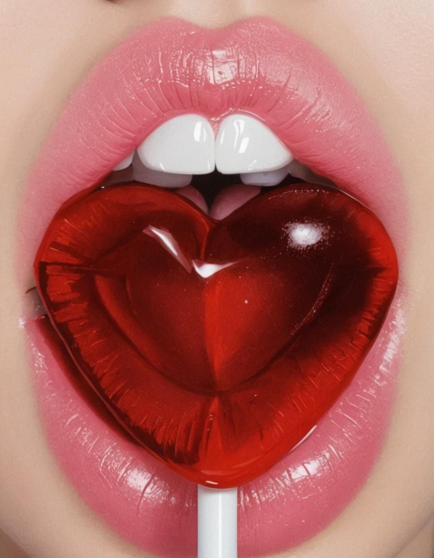Lollipop Lips: A Sweet AI Creation