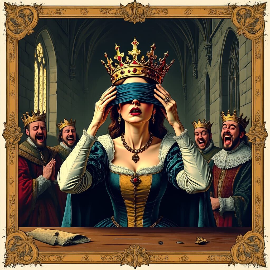 Regal Queen's Slipping Crown in Castle Hall