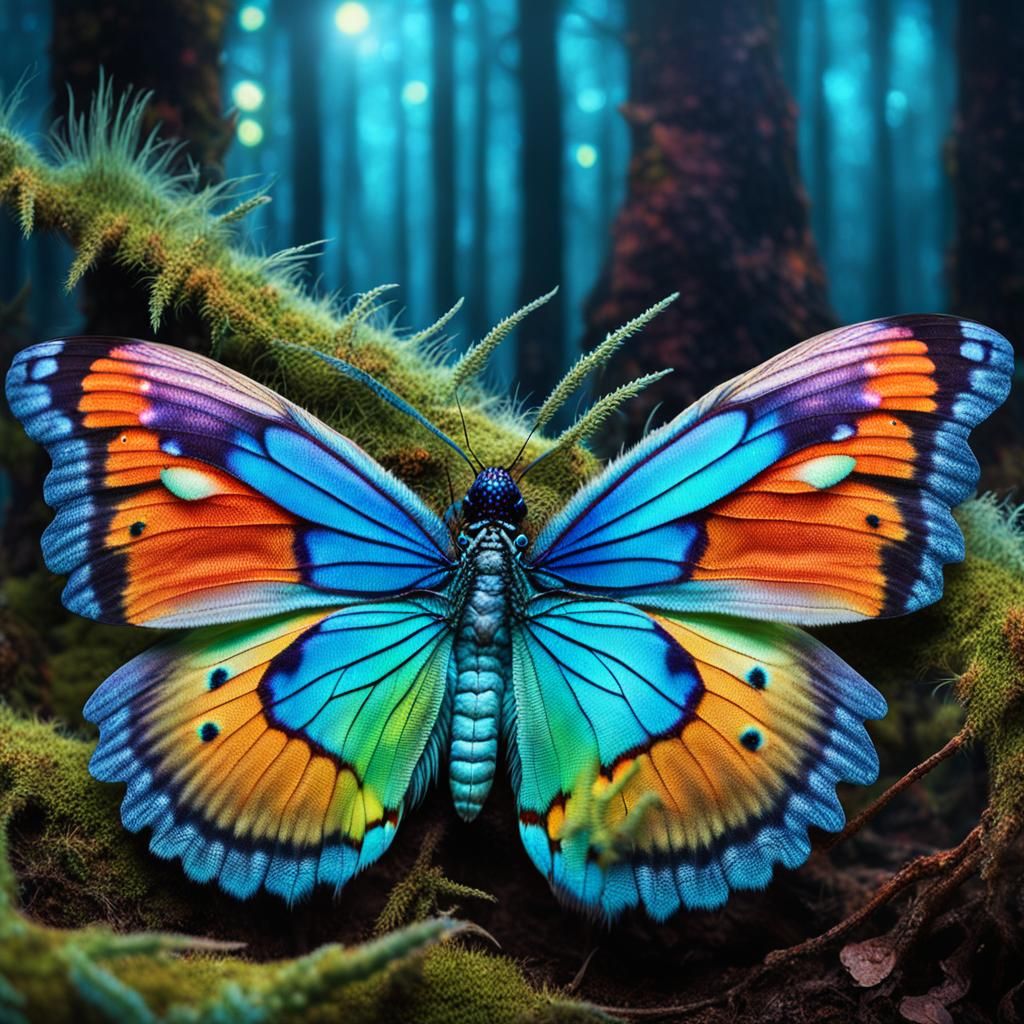 Surreal Forest Encounter: Hybrid Beasts with Merging Feature...