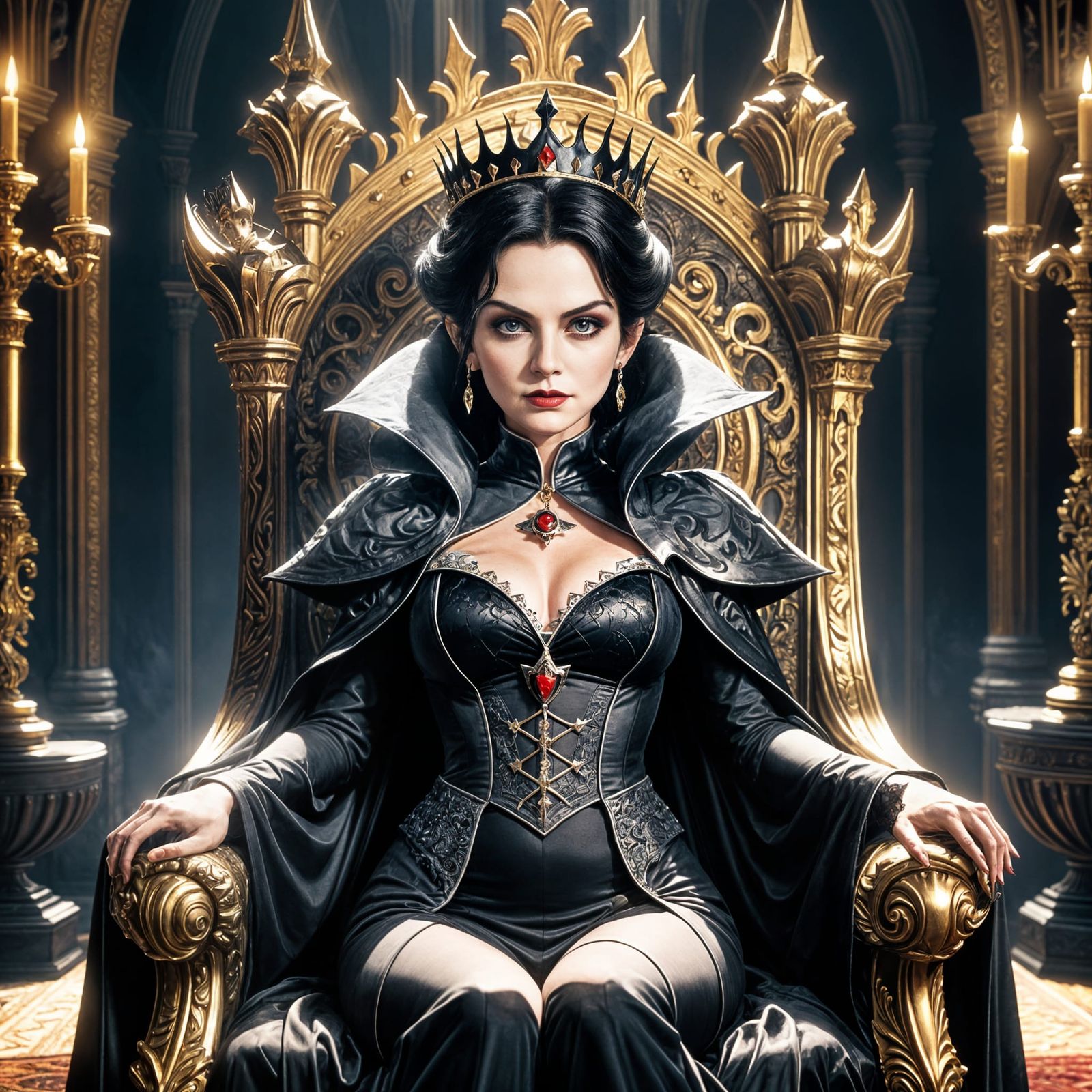 Gothic Queen in Golden Hour Majesty