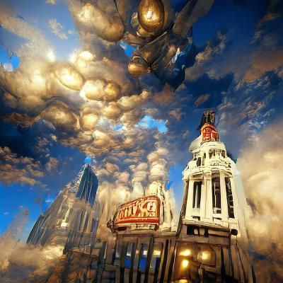 Bioshock Infinite Inspired Cloud City in Unreal Engine
