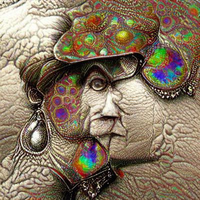 Steampunk Stipple Psychedelic Maximalist Design