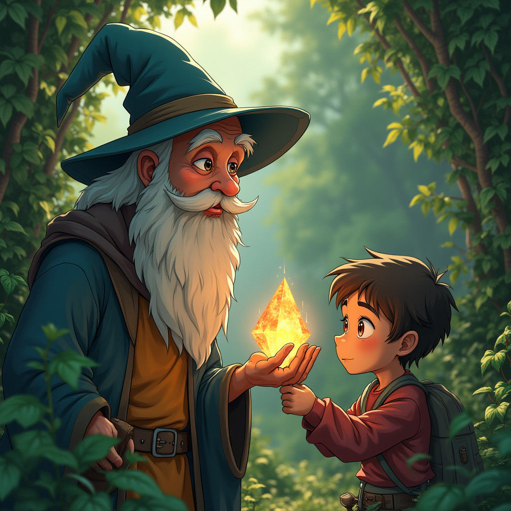 Wholesome Manga Anime Wizard Crystal Flower Quest