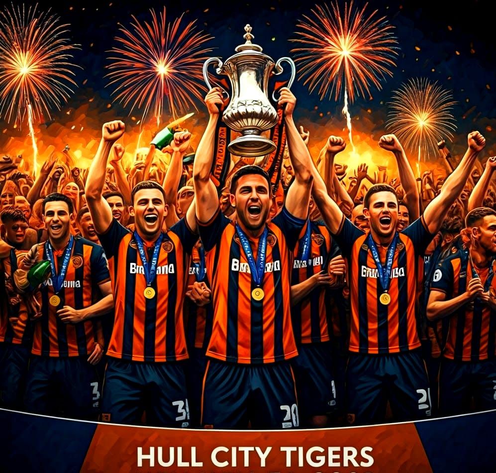 Vibrant Football Celebration in Neo-Impressionist Style