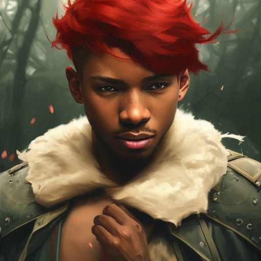 Introspective D&D Ranger Portrait in Hyperdetailed Digital A...