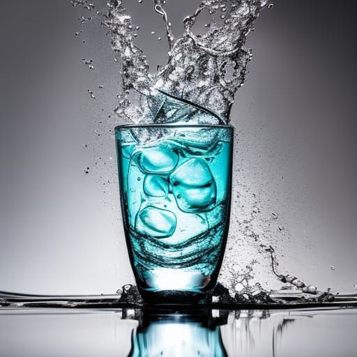 Vortex in Glass of Water, Studio Lighting