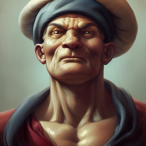 Popeye as Renaissance Portrait