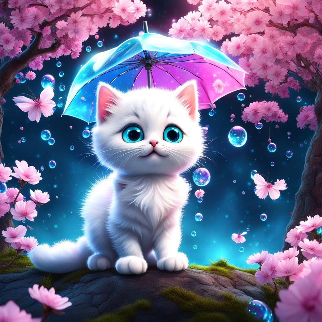 Mystic Kitten by Bioluminescent Cherry Tree