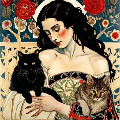 Vampire Lord with Animals: Symbolic Portrait