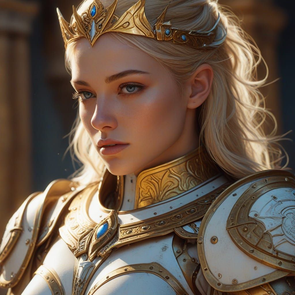 Golden Valkyrie: A Masterpiece of Digital Art