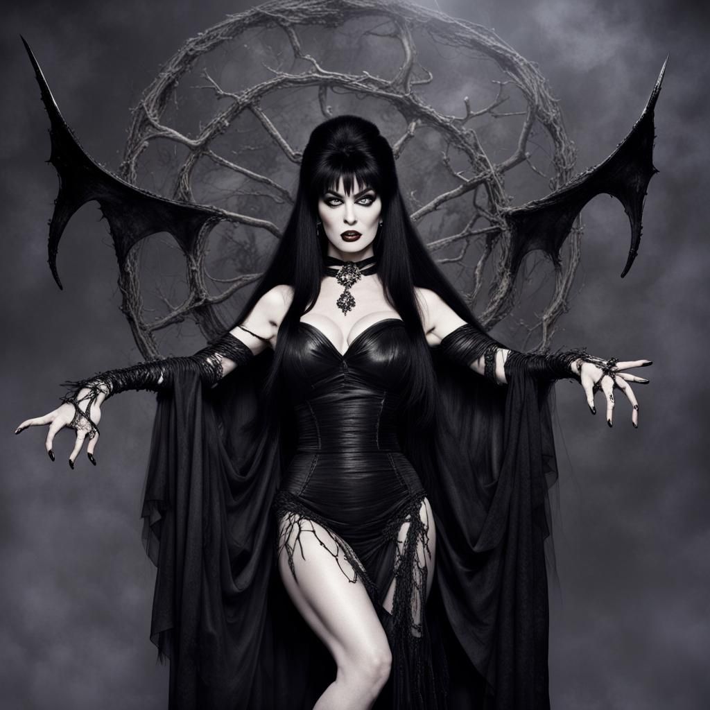 Elvira, Goddess of Halloween with Extra Limbs