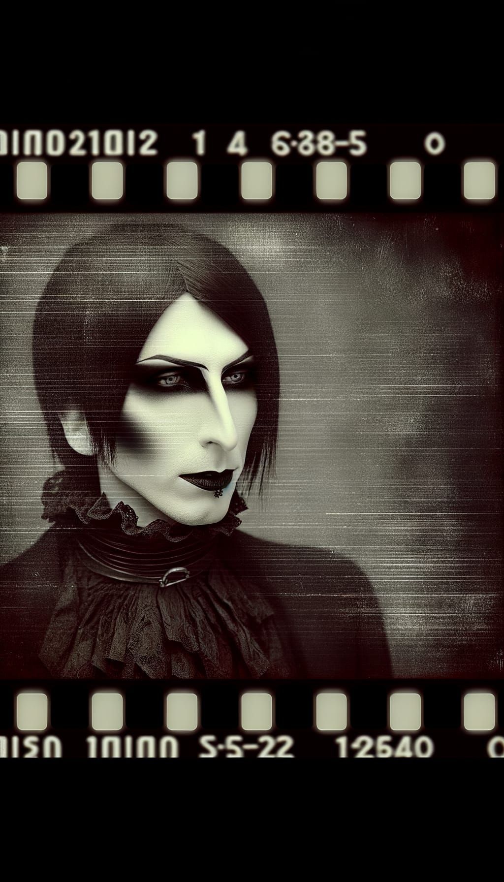 Gothic Elegance in Dark Red