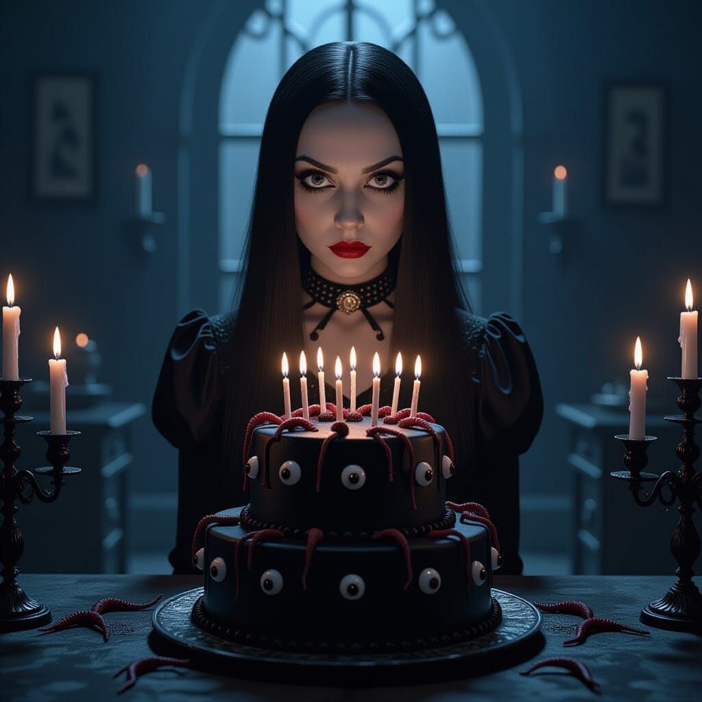 Wednesday Addams Birthday Gloomy Gothic Celebration