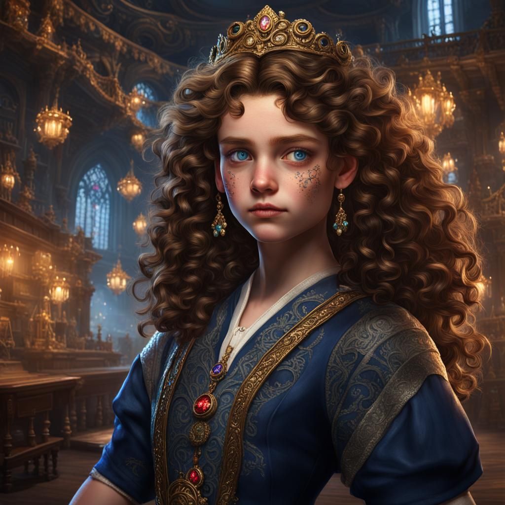Fantasy Portrait of a Princess in Dark Fantasy Style