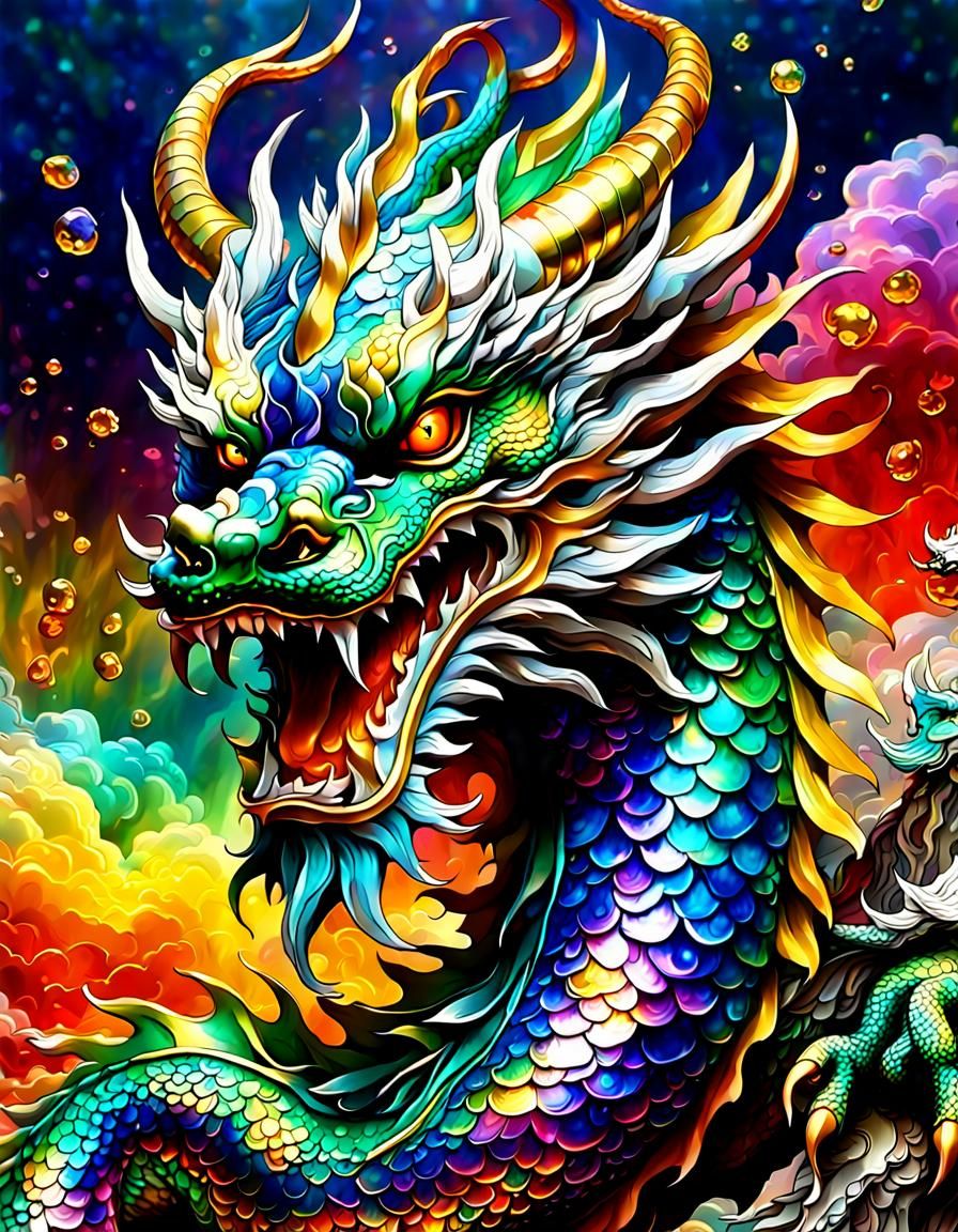 Dragon In Iridescent