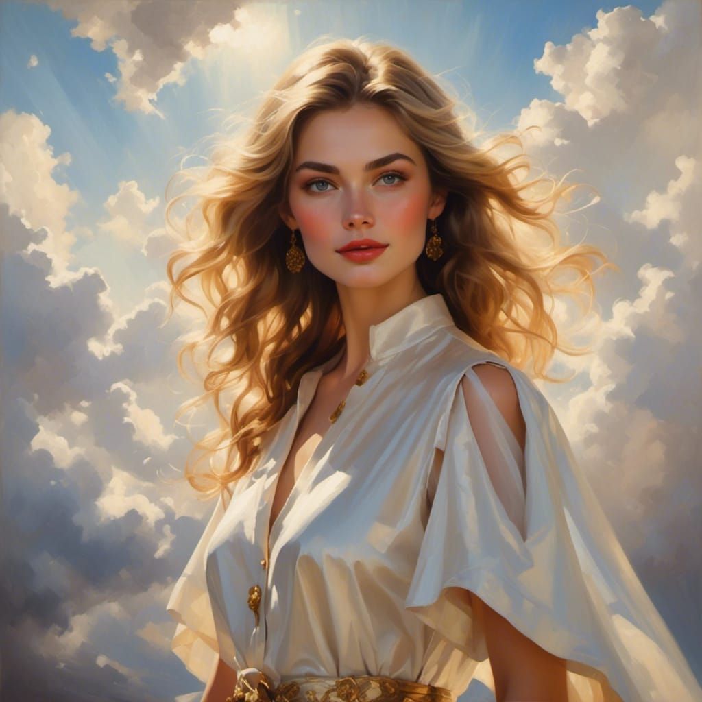 Path of Light: Divine Sunshine Through Clouds