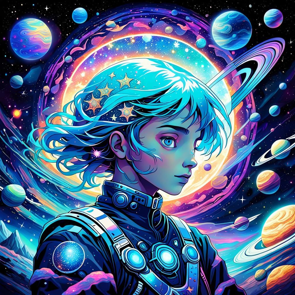 Holographic Space Astral Illustration by Pablo Amaringo