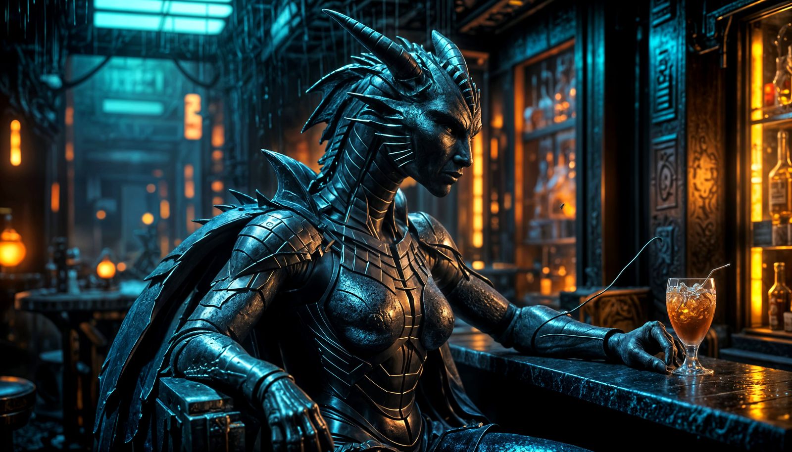 A female half-dragon