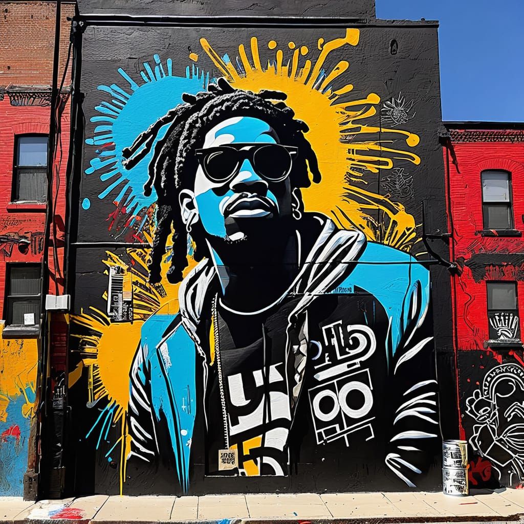 Collaborative Urban Art Unfolds in Vibrant Colors