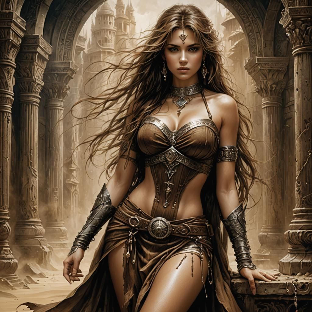Fantasy Woman in Luis Royo Style