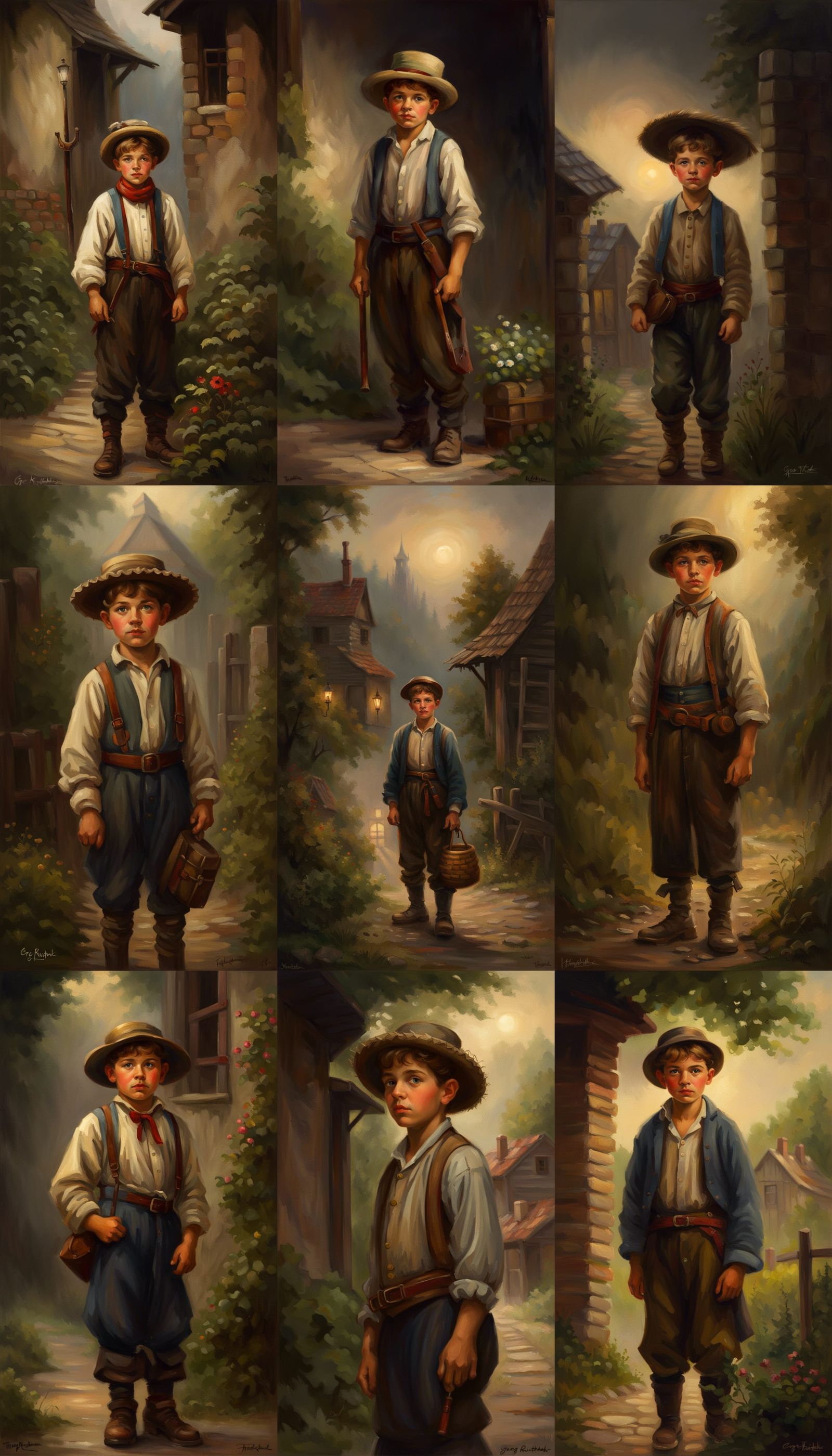 1900's Hungarian peasant boy.