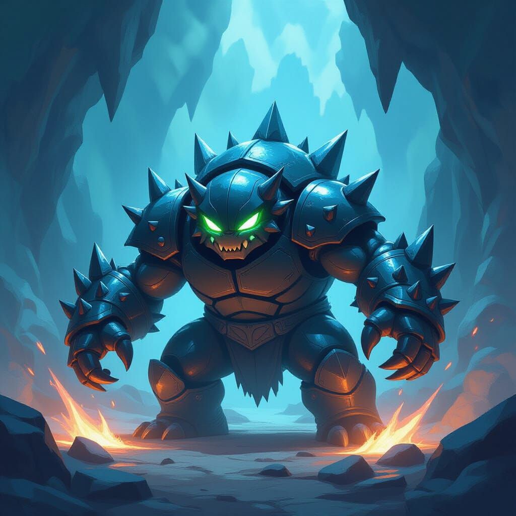 Beetle Sumo Skylander Creates Jagged Stalagmites