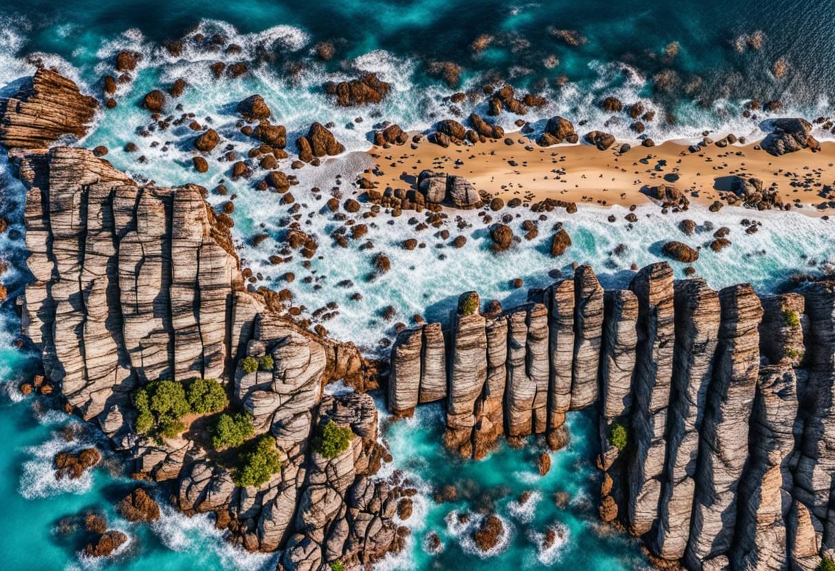 Dramatic Cliffs Overlooking the Sea